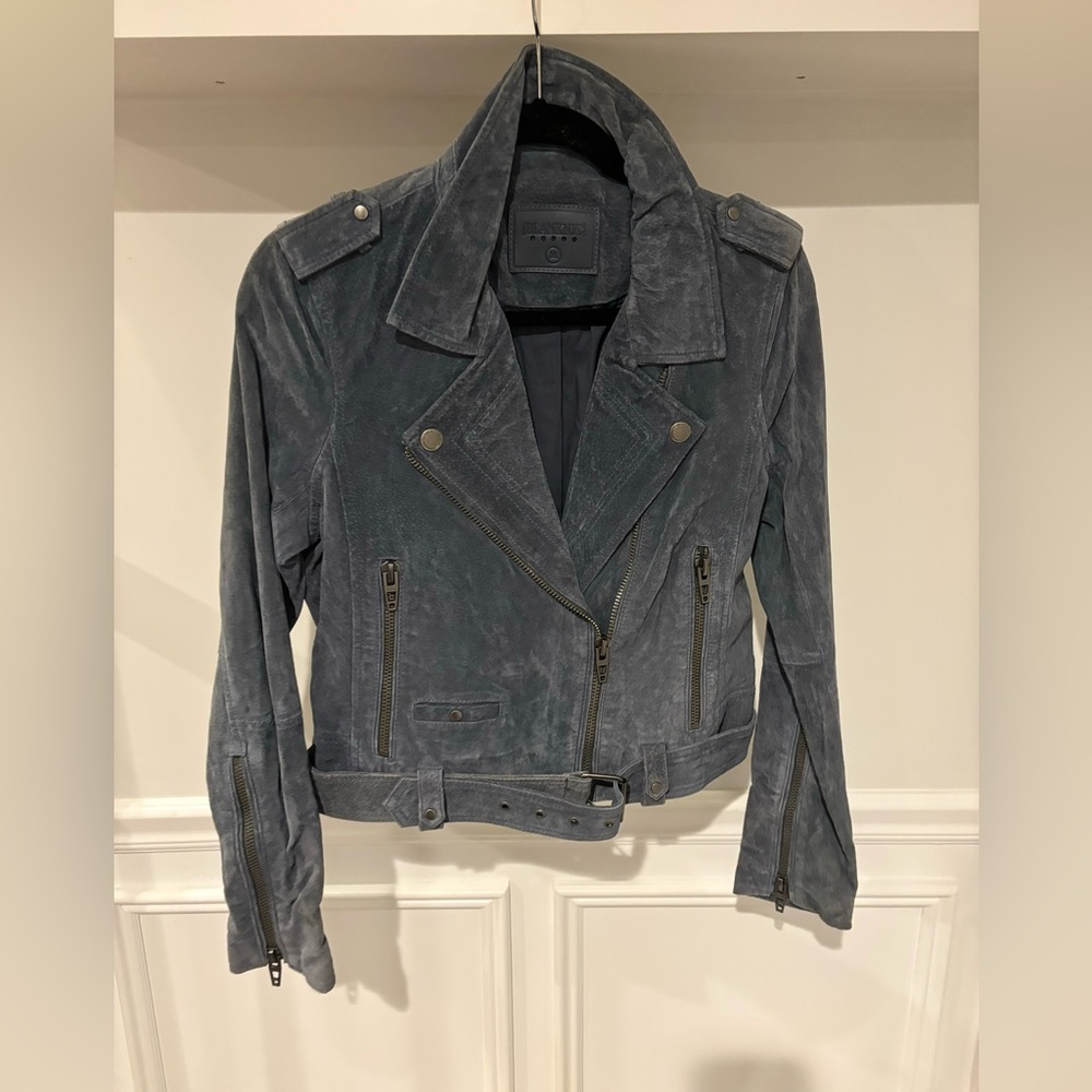 Blankly suede moto jacket